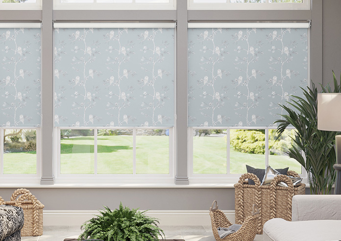Treetop Owls, Ice Blue - Twist&Fit Roller Blind - Image 3